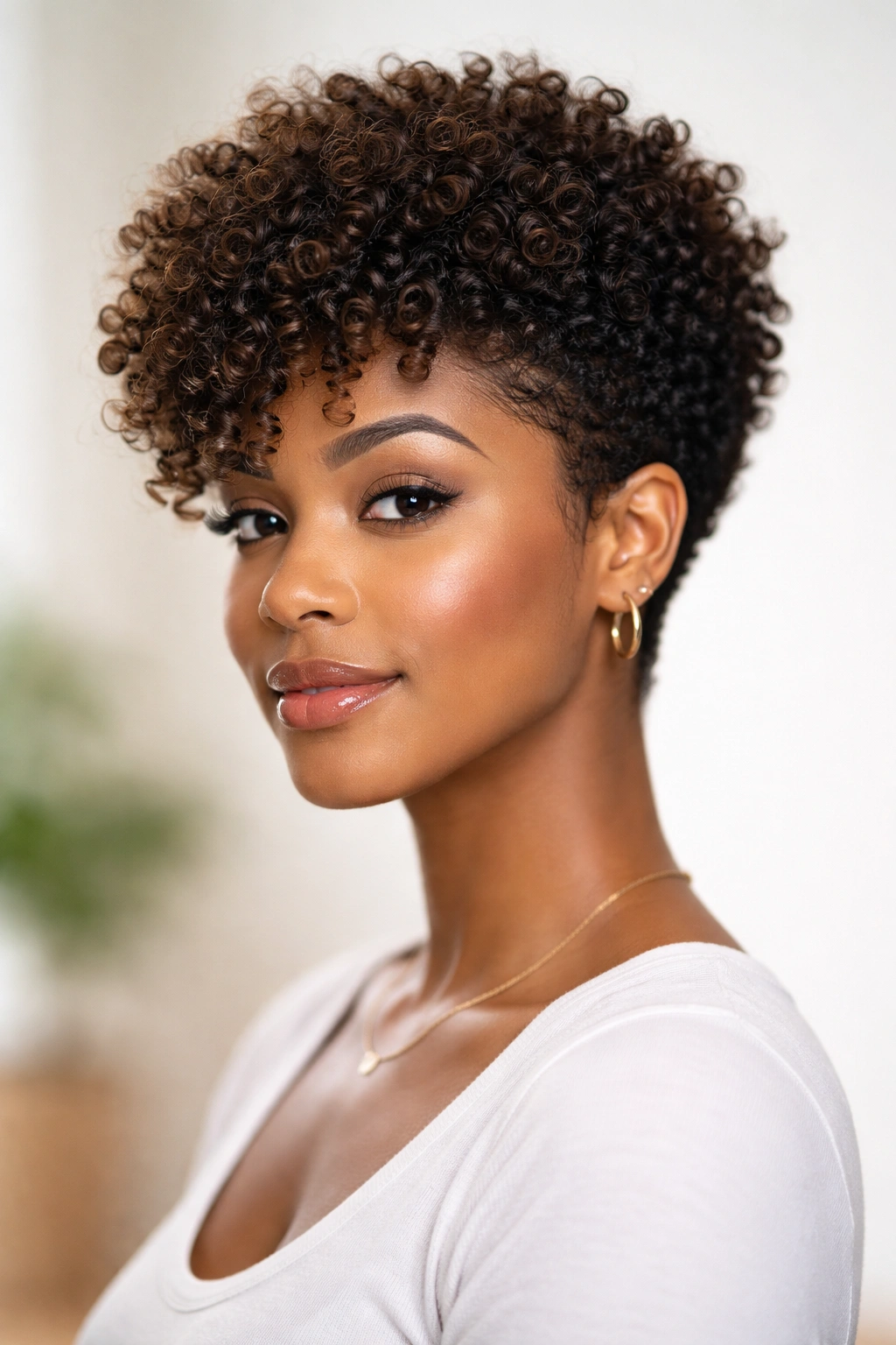 18 Haircuts For Natural Hair Sorted By Curl Type 5 Tapered cut on Type 3 curls showing defined volume