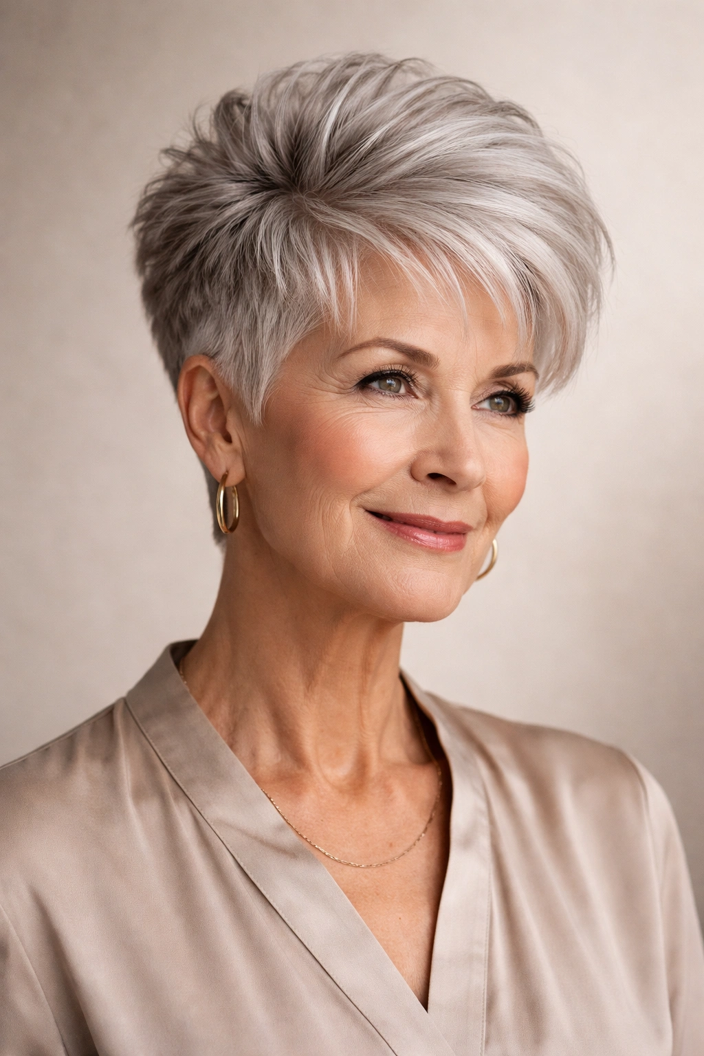 Tapered cut with longer crown hairstyle