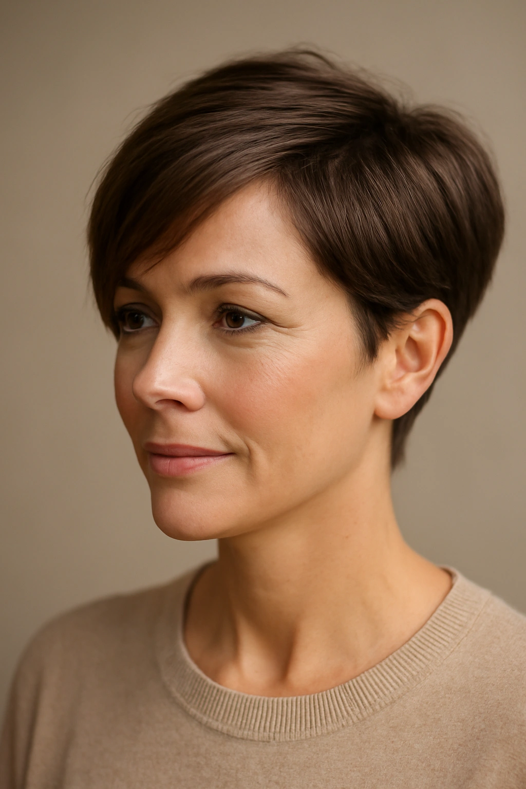 Mother of the Bride? 12 Pretty Short Hair Styles 11 Hair with tapered sides and a longer top that frames the face