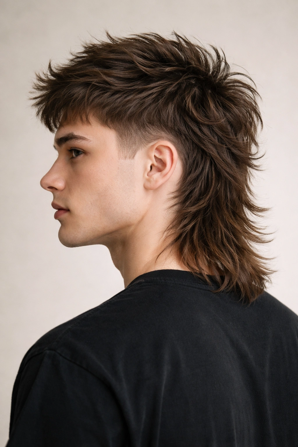 12 Straight Hair Mullet Cuts That Actually Work 9 Profile view highlighting textured back mullet with voluminous layers