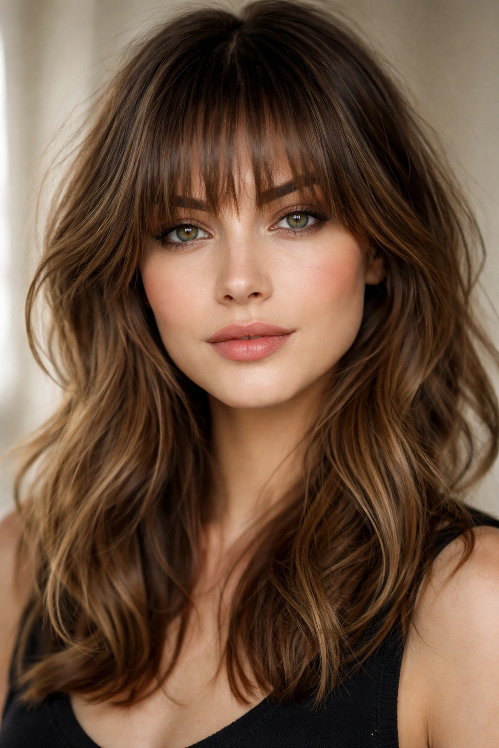 25 Haircut Styles Trending For Women This Season 13 Close-up of textured bangs showing blunt, wispy and choppy lengths