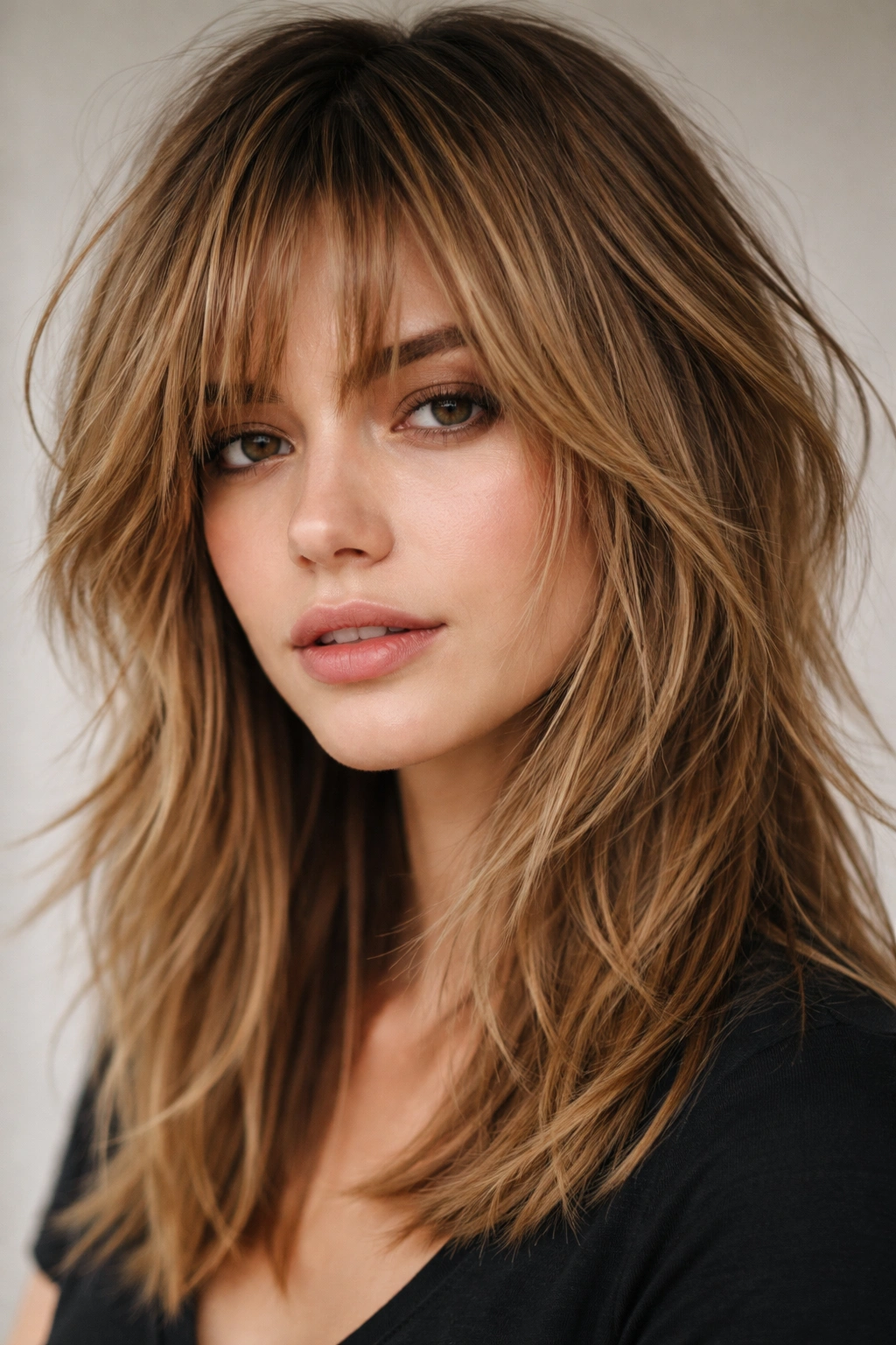 10 Front Baby Cut Styles That Are Everywhere Now 2 Front layers with uneven choppiness framing the face