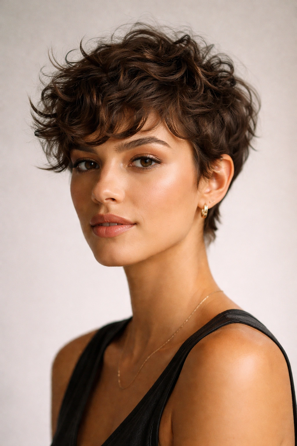 20 Short Curly Haircuts That Look Incredible 22 Tousled texture crop with rough, undone curl texture
