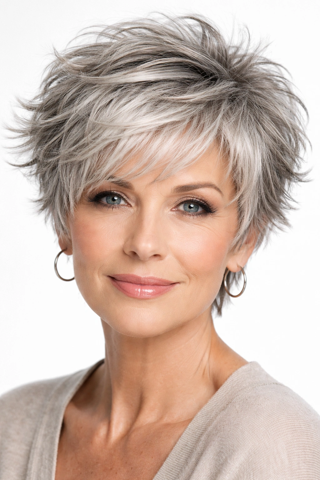 Gray textured crop with movement and layers