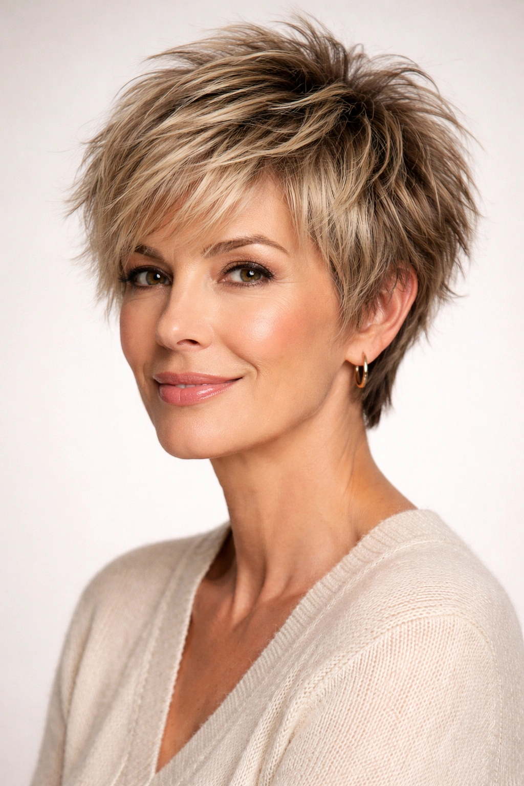 Textured crop with choppy layers for dynamic volume