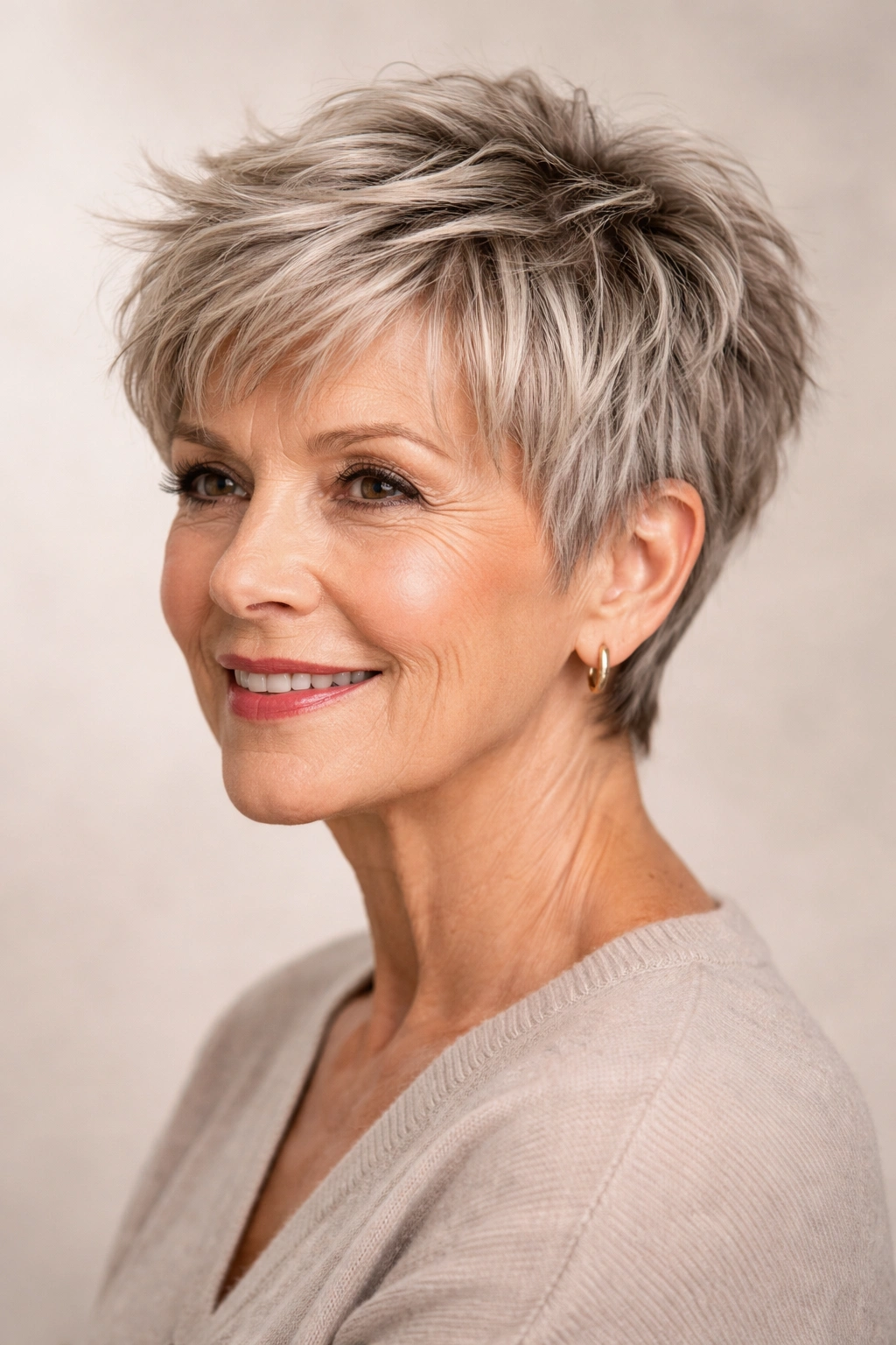 Textured crop with choppy layers and undone texture
