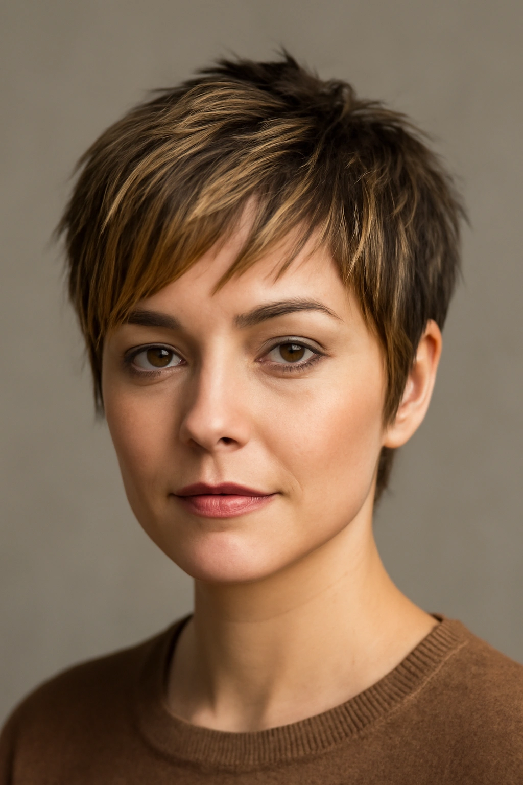 12 Short Haircuts With Highlights That Truly Stand Out 5 Textured crop with bright money pieces framing the face