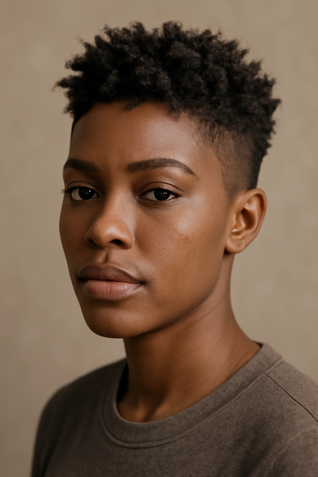 10 Quick Weave Short Styles Worth Asking For Now 9 Close-up of a textured crop cut with lifted top for dimension