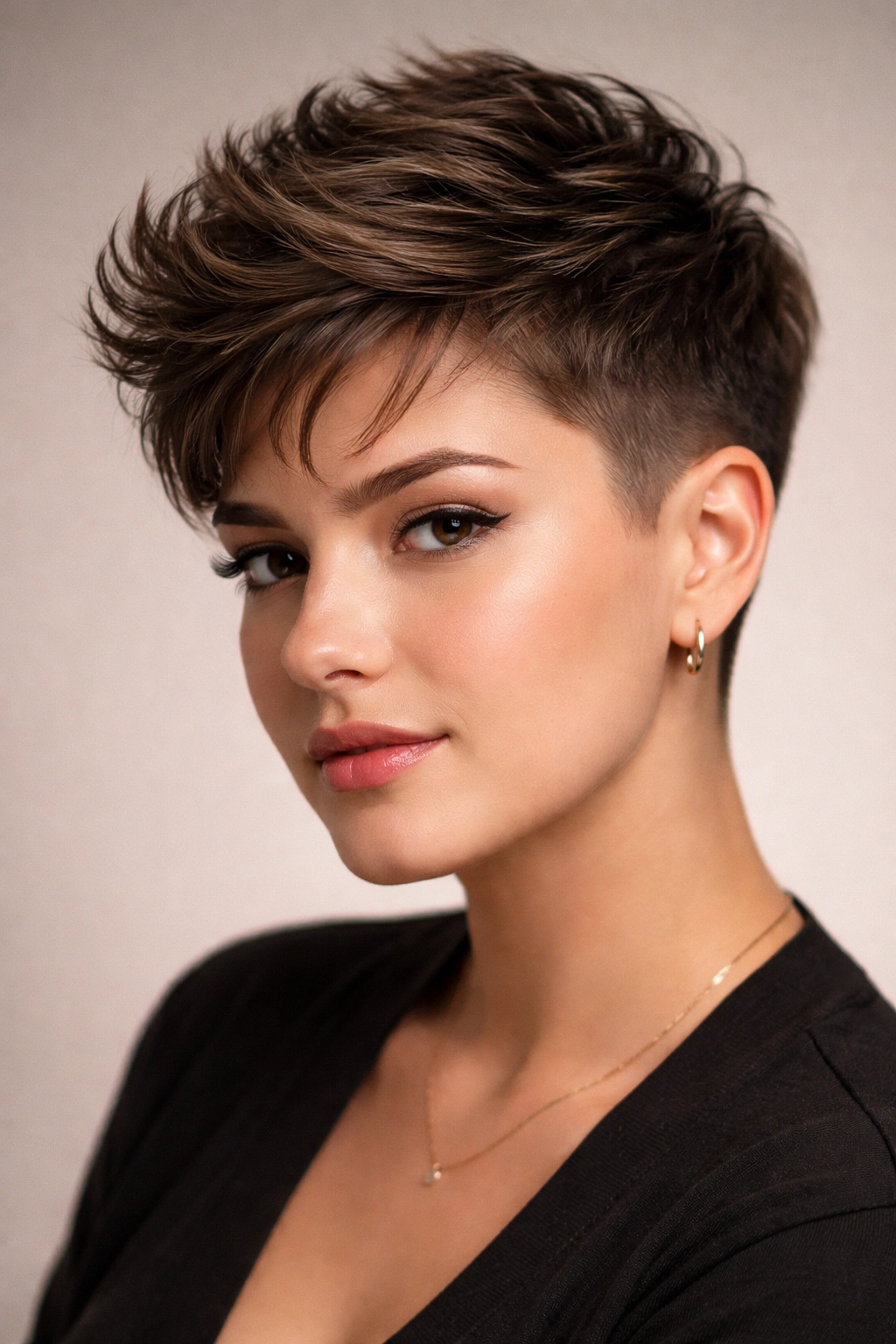 Textured fade haircut with longer top and subtle side fade