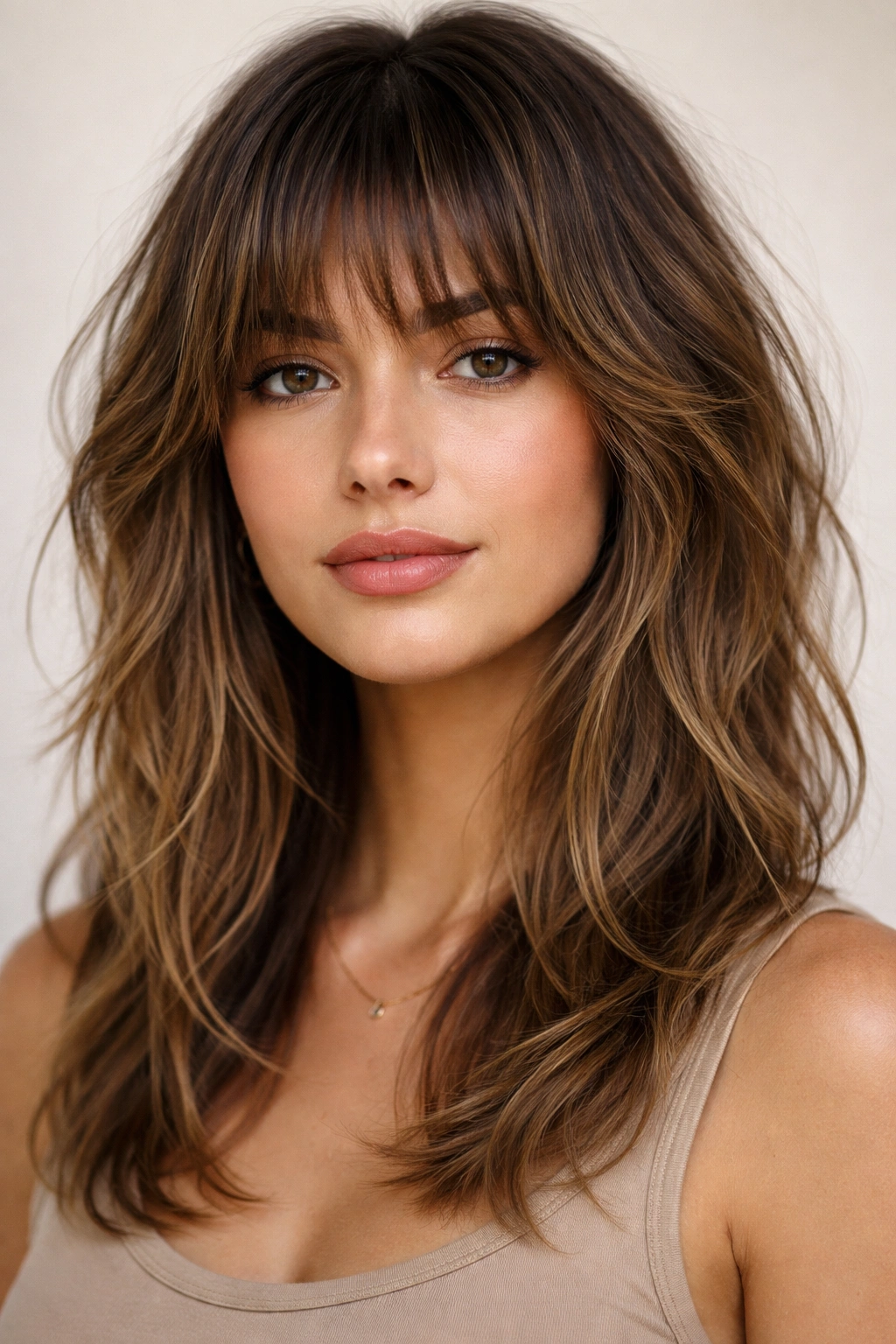 10 Wash And Wear Styles For Effortless Mornings 11 Frontal view of textured fringe with longer layers framing the face