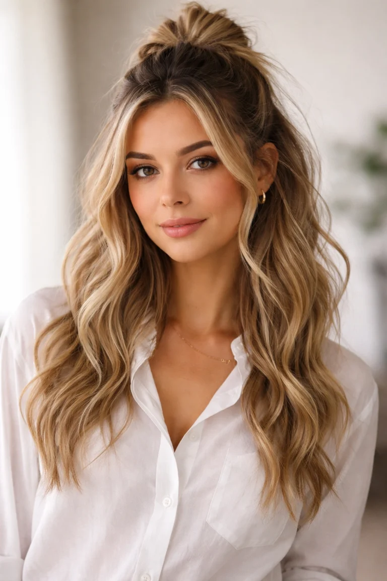 10 Hair Ideas for a Casual Shirt and Jeans Outfit