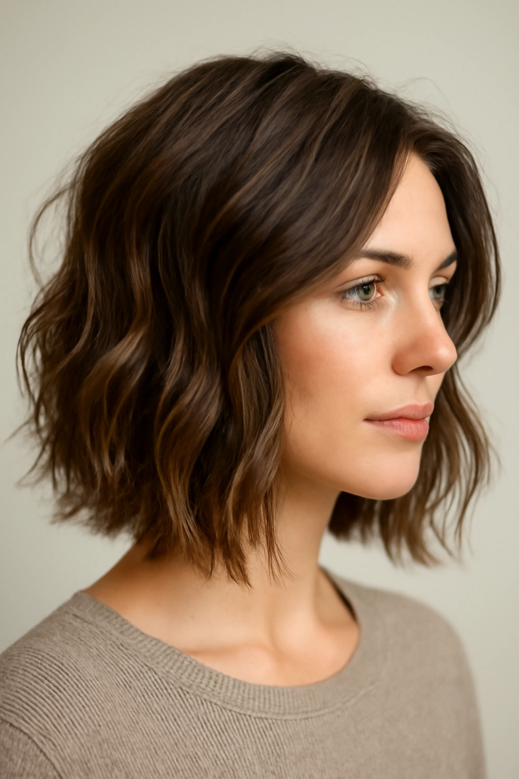 12 Classy Hairstyles That Work for Literally Any Occasion 11 Textured shoulder-length lob with layers and waves