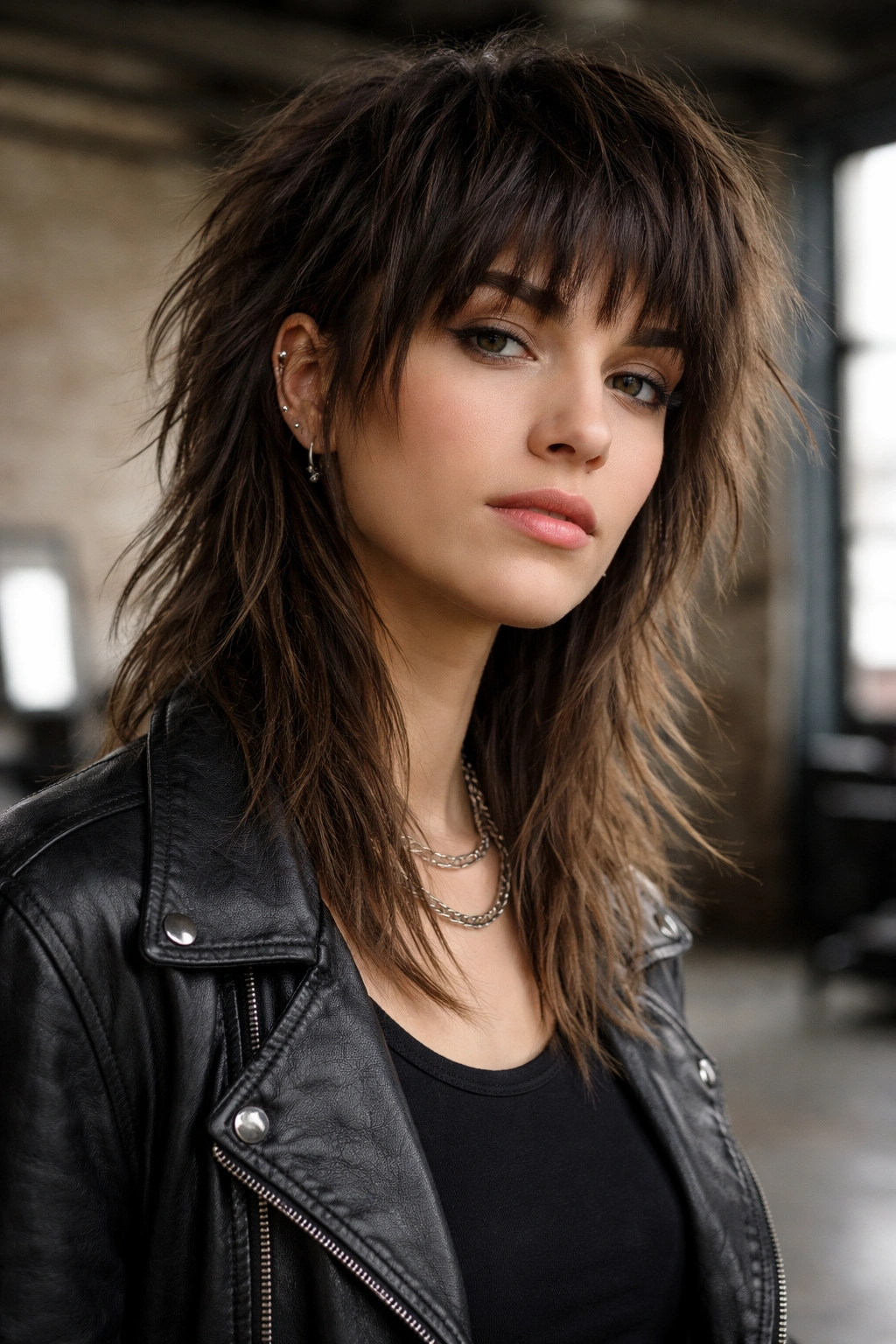25 Medium Length Hairstyles For Women On The Go 23 Textured mullet with choppy bangs in a bold, modern silhouette