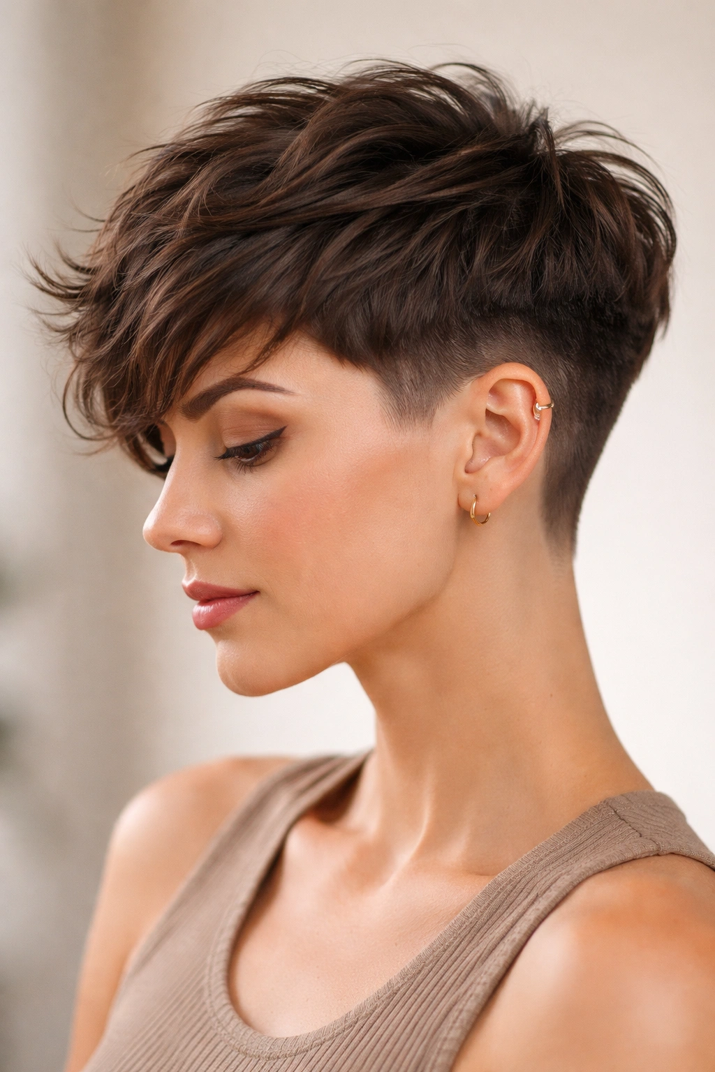 15 Short Bob Styles Sorted By Hair Texture 10 Textured pixie-bob fade on thick, wavy hair with visible top texture