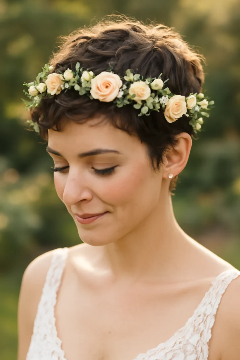 Getting Married With Short Hair? 10 Bridal Looks