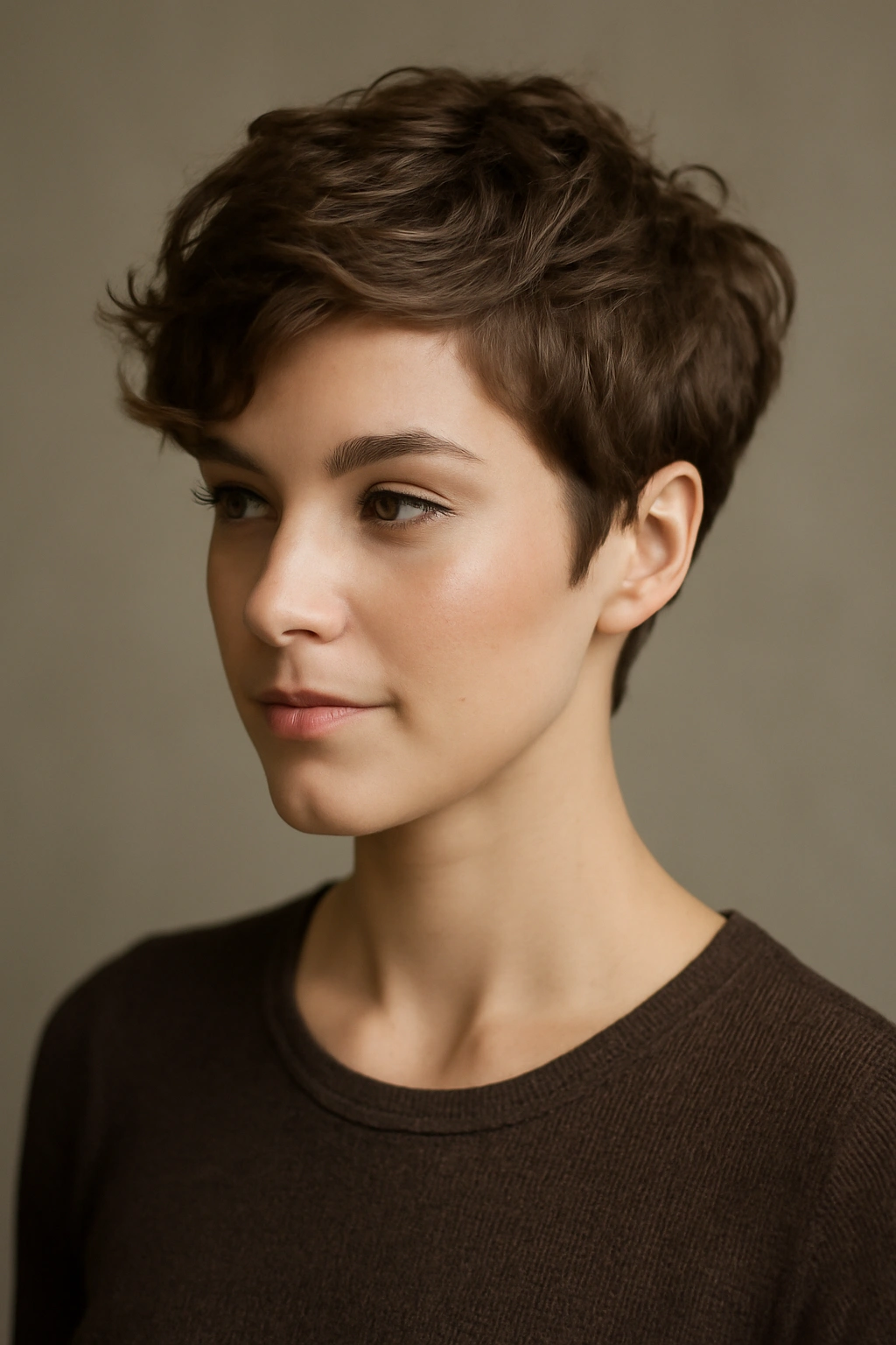 15 Formal Hairstyle Ideas Sorted by Hair Length 2 Close-up of textured pixie cut with longer top swept elegantly