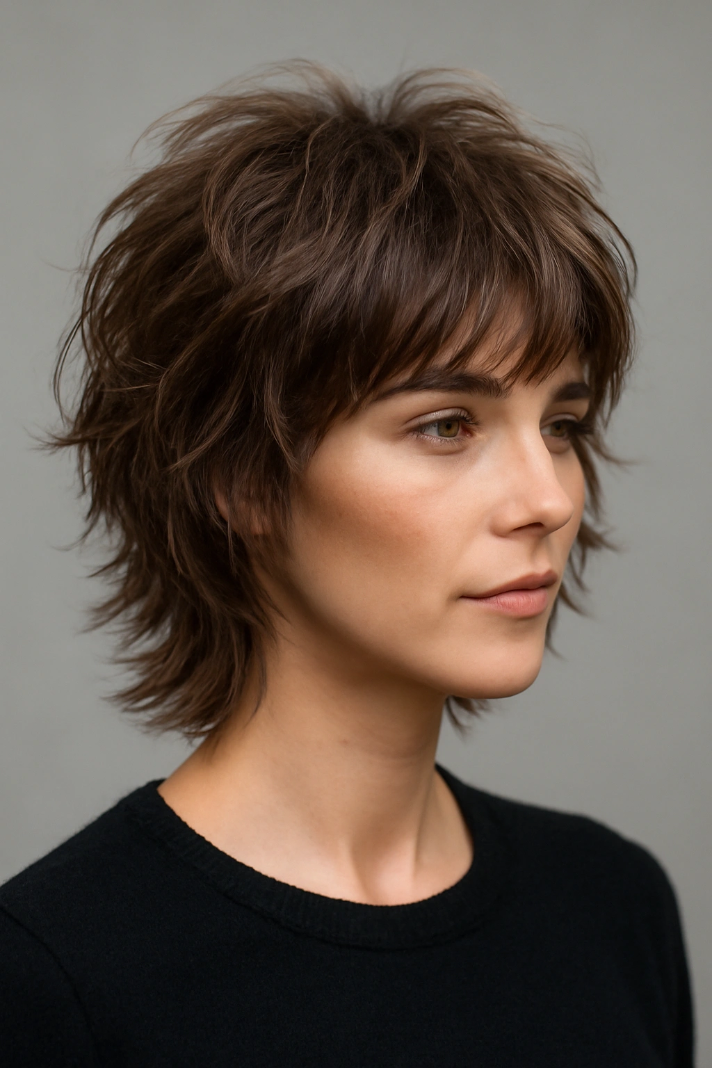 25 Short Hairstyles That Will Instantly Upgrade Your Look 8 Layered textured shag cut with movement and volume.