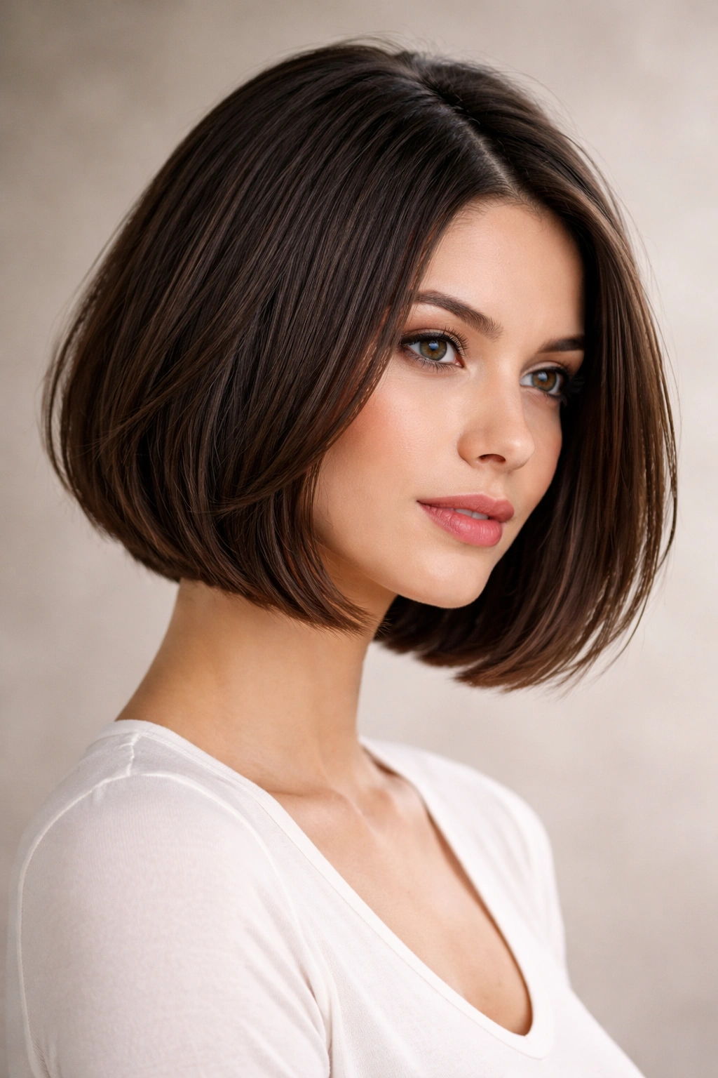10 Sleek Bob Haircuts Made For Straight Hair 4 Close-up of textured sleek bob with interior layering creating movement