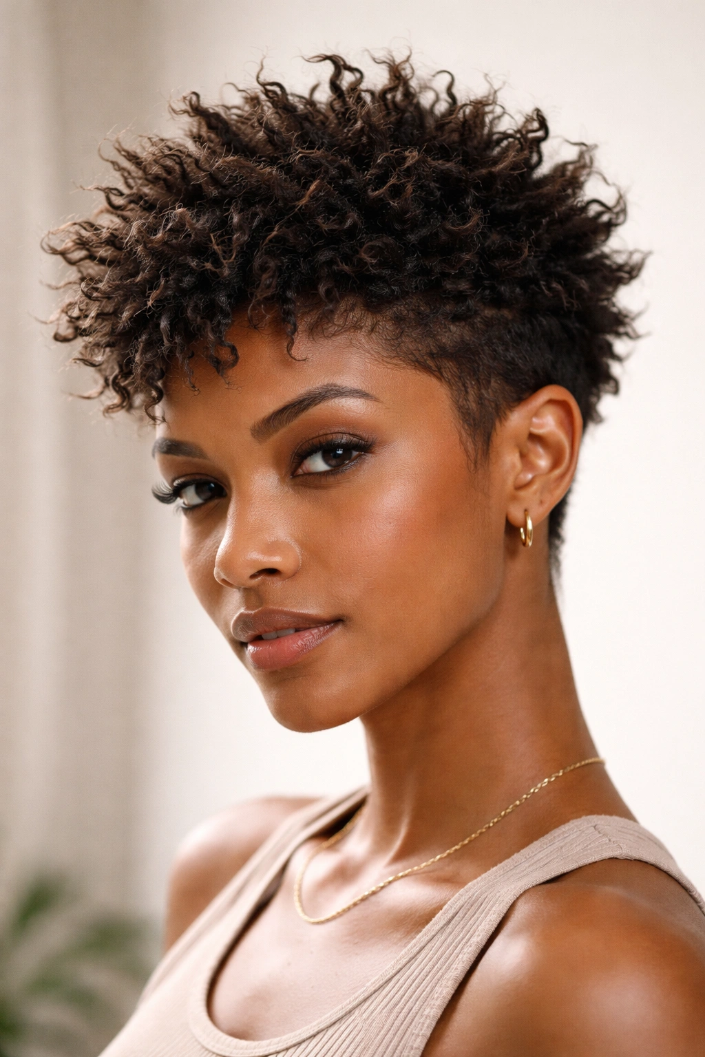 12 Textured Haircuts Organized By Curl Pattern 16 Short textured spiky cut with distinct layers and defined spikes