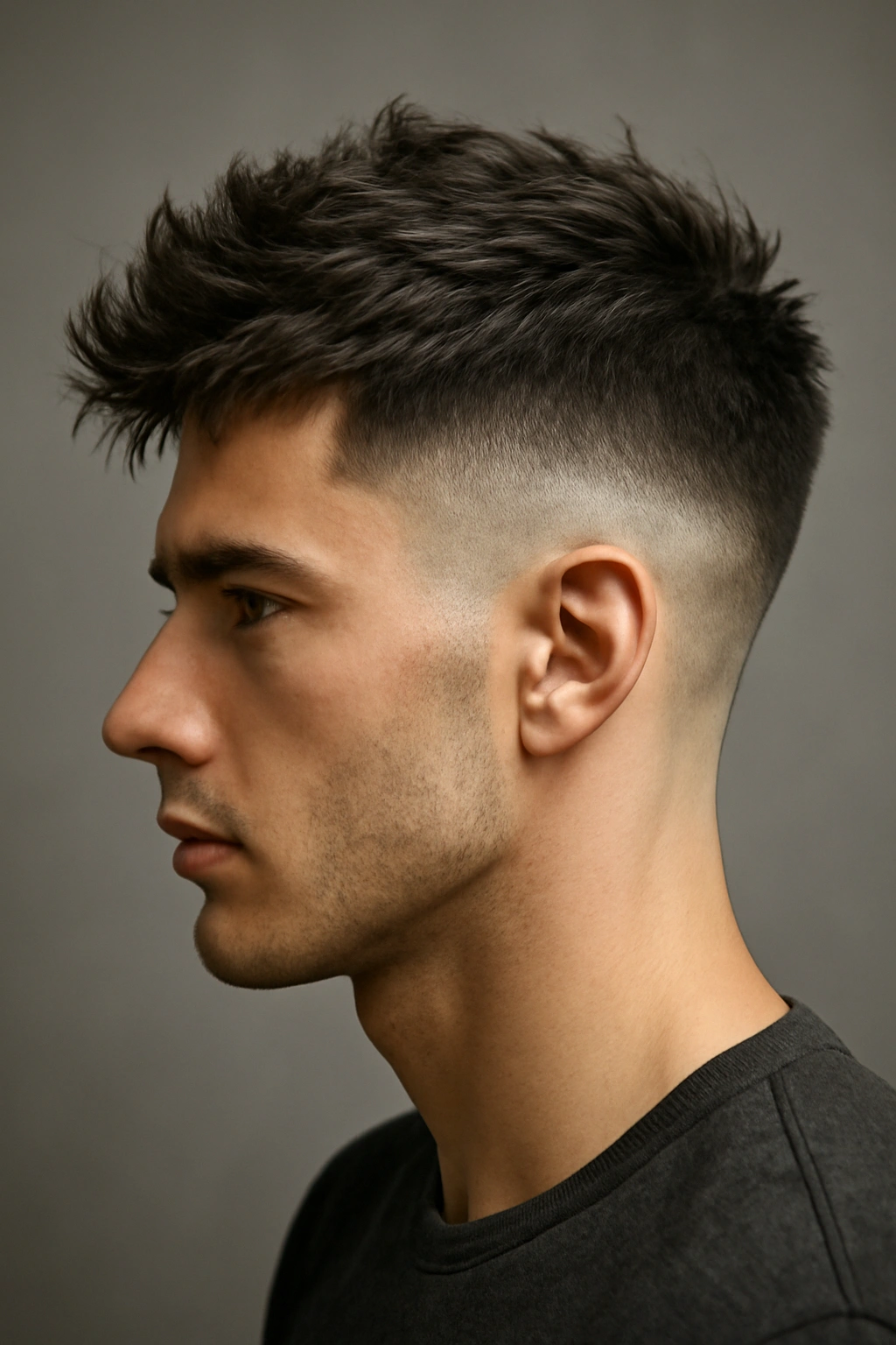 15 Wash and Wear Haircuts by Hair Texture 11 Undercut with short back/sides and textured top on thick hair.