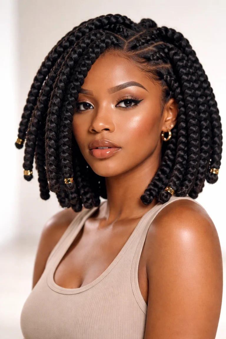 15 Box Braid Styles That Look Great on Short Hair
