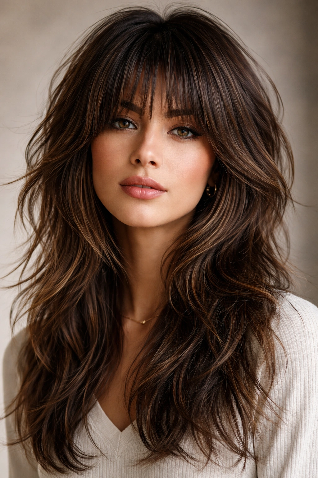 Thick hair wolf cut with enhanced texture showing weight removal and a movable silhouette