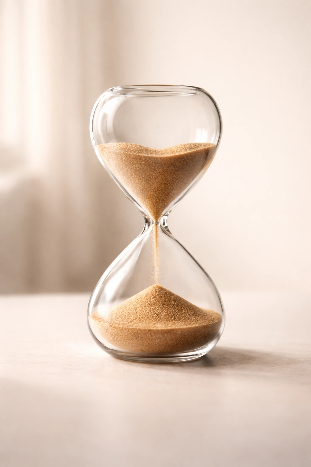Hourglass signaling waiting time for hair removal cream