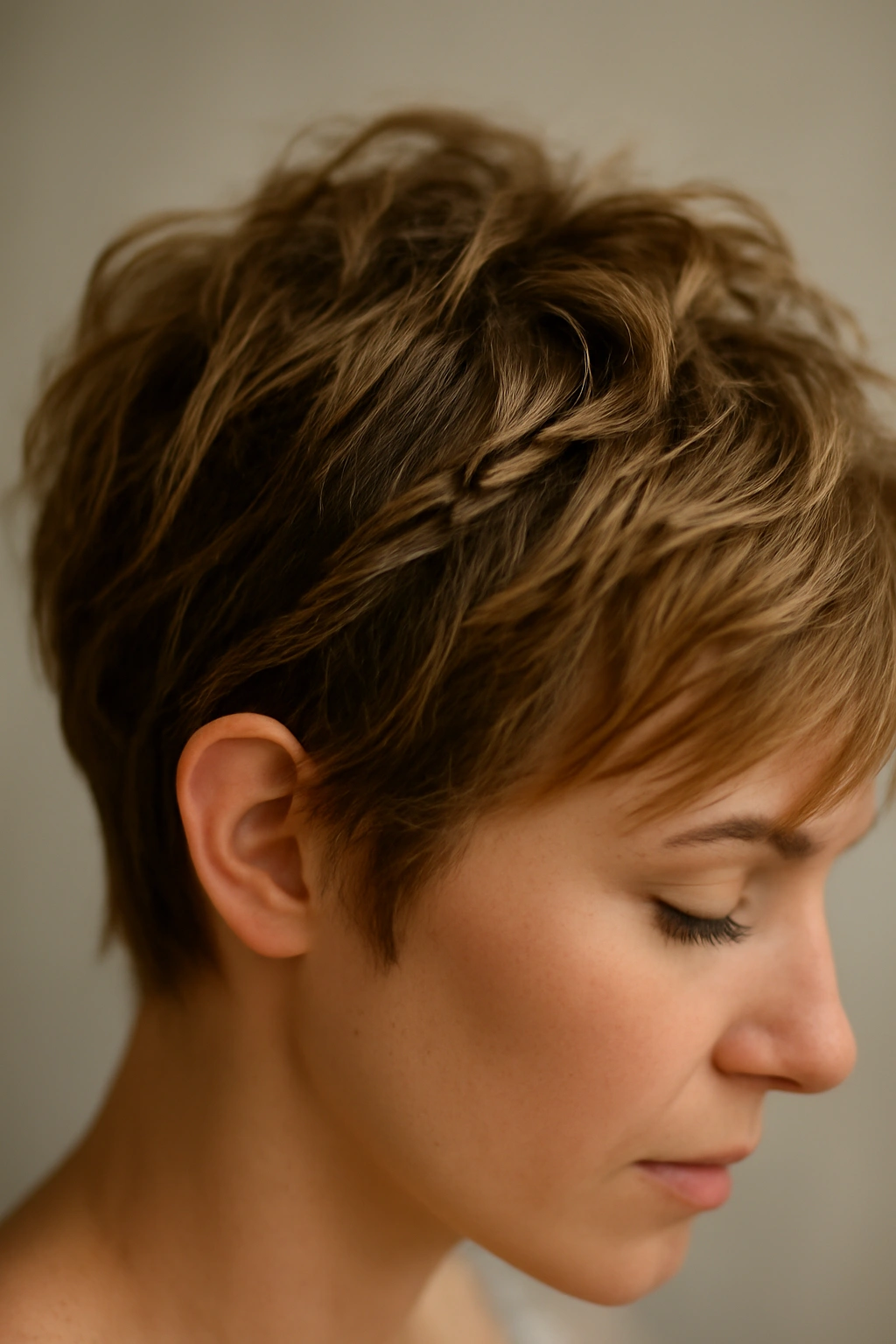 18 Wedding Hairstyles That Look Amazing on Short Hair 4 Tousled crop with subtle braids on short hair for wedding look