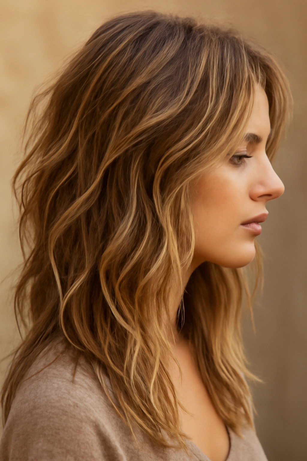 20 Layered Styles That Instantly Elevate Your Look 14 Long hair with tousled layers creating beachy texture and natural waves