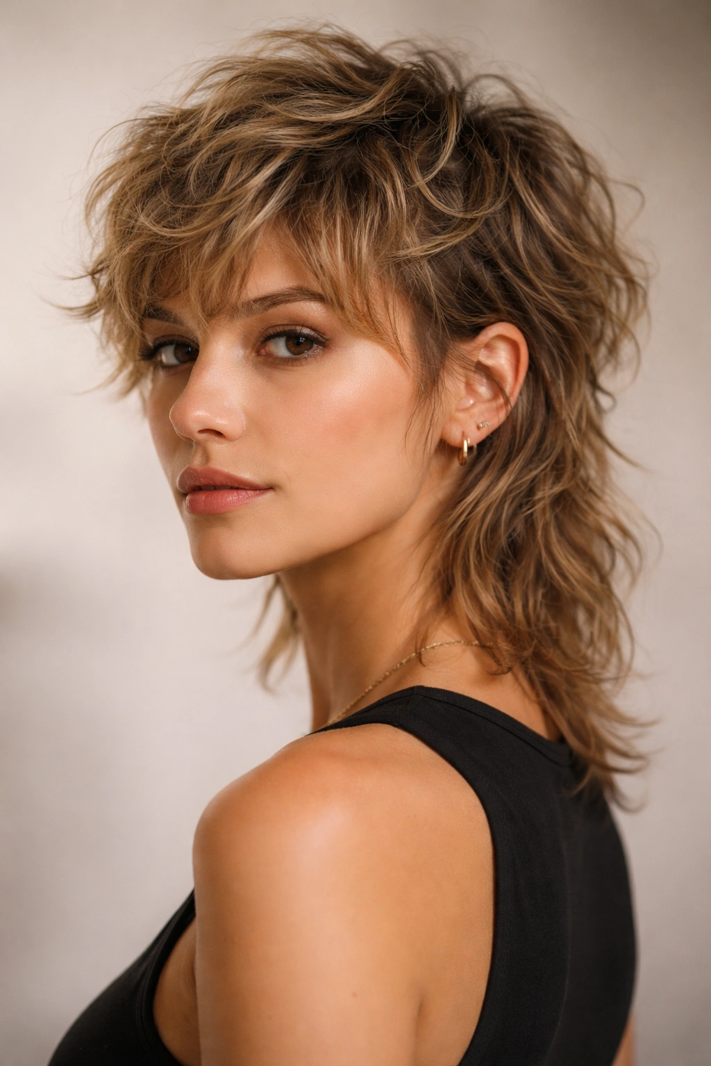 10 Wavy Pixie Cuts That Look Totally Effortless 8 Tousled pixie mullet with waves and textured layers