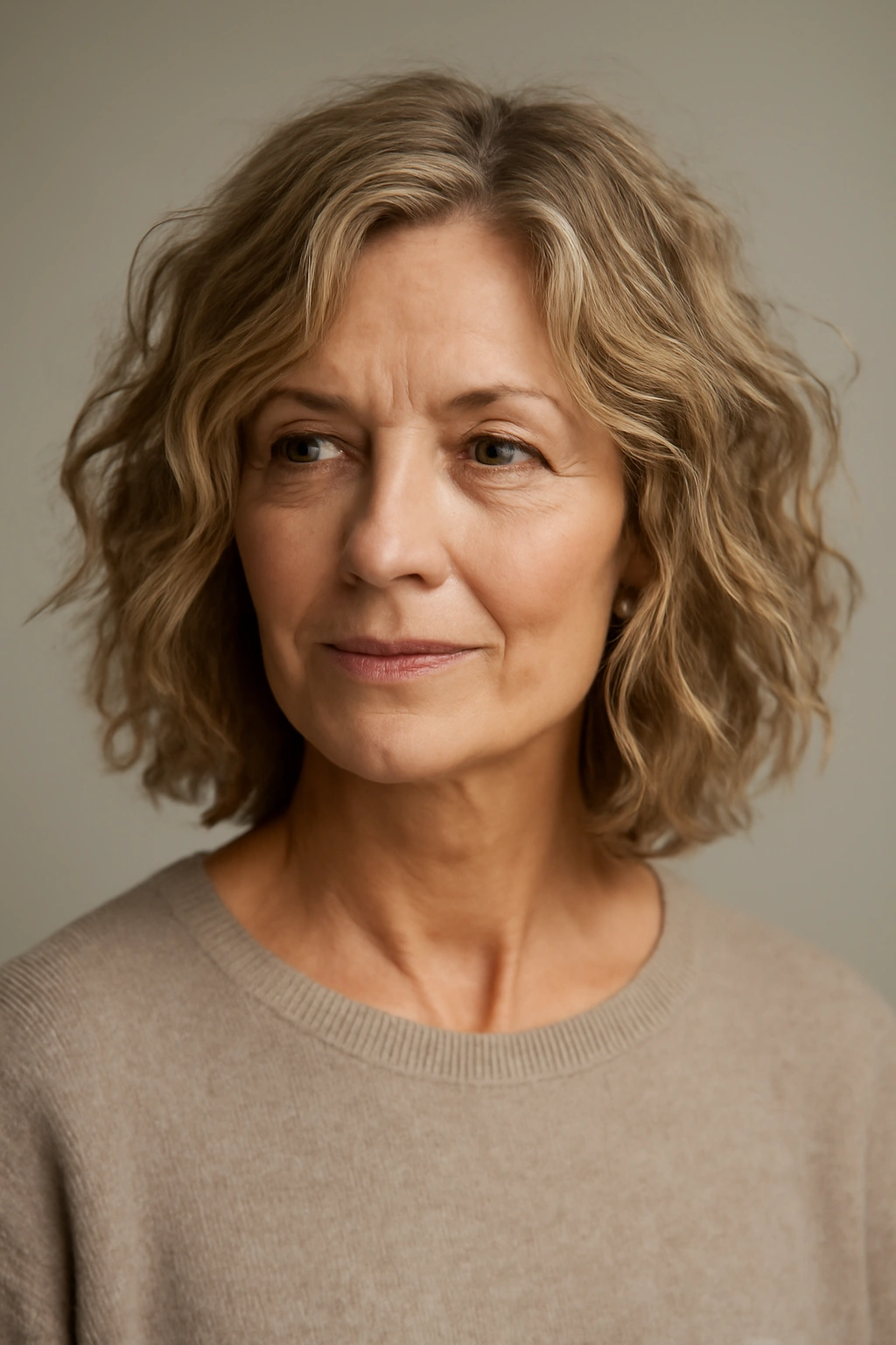 15 Modern Hairstyles for Older Women With Great Style 13 Close-up portrait of a mature woman with tousled waves and natural texture