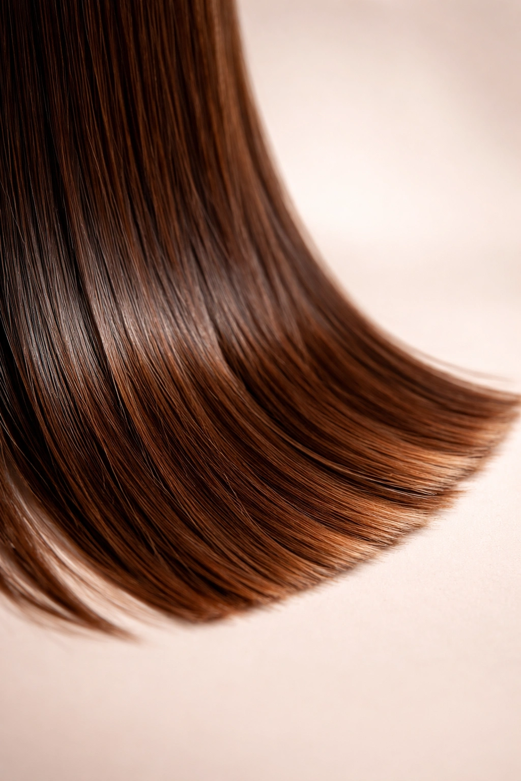 Healthy hair ends with smooth, shiny appearance