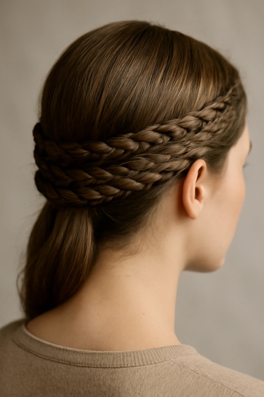 18 Braided Hairstyles for the Office and Weekends 11 Three thin braids forming a delicate crown around the head