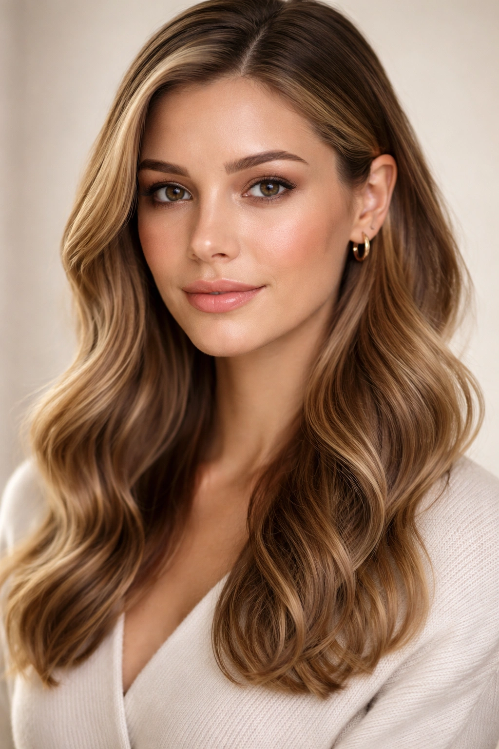 15 Polished Hairstyles That Look Put Together 14 Portrait showing tucked-back waves for polished texture