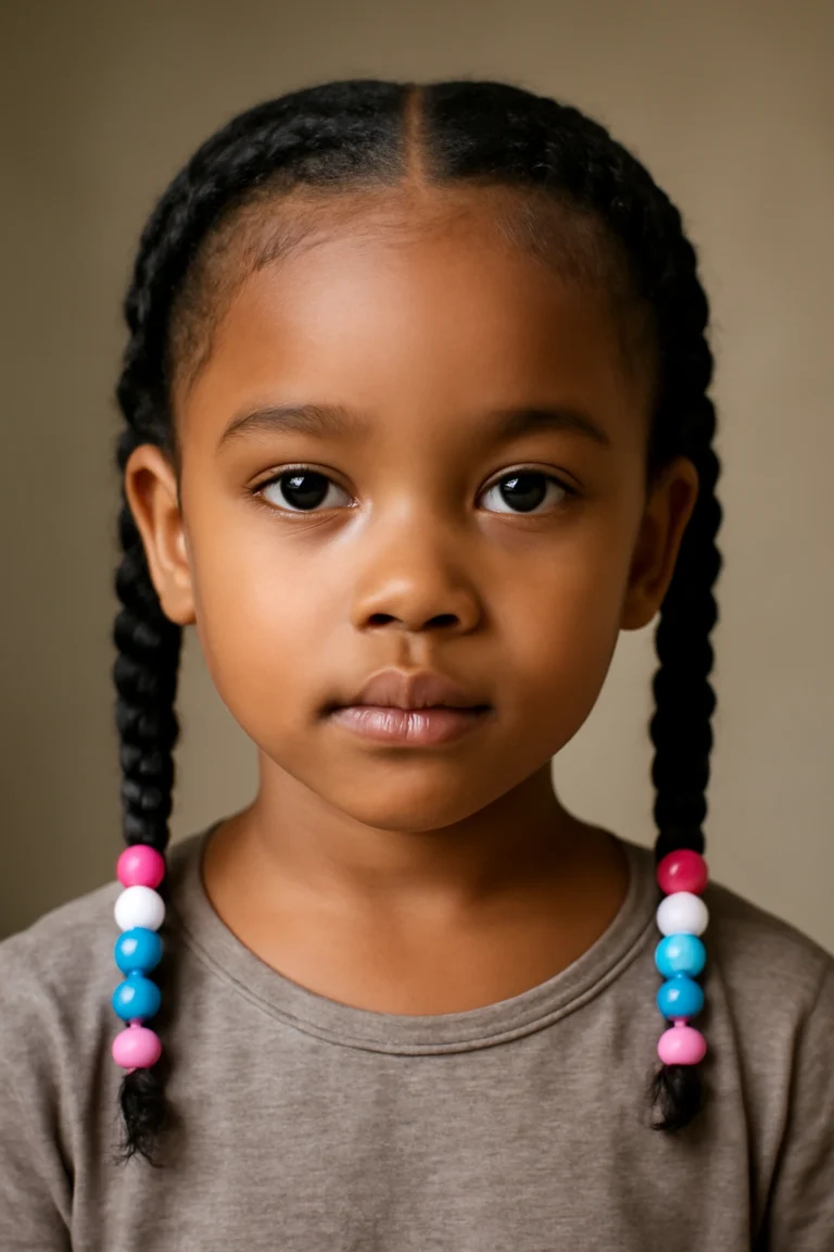 10 Pretty Beaded Braid Styles for Little Girls