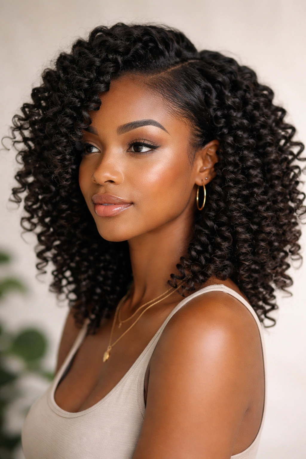 12 Cute And Simple Hairstyles For Black Women 3 Defined twist-out curls with voluminous waves in natural hair