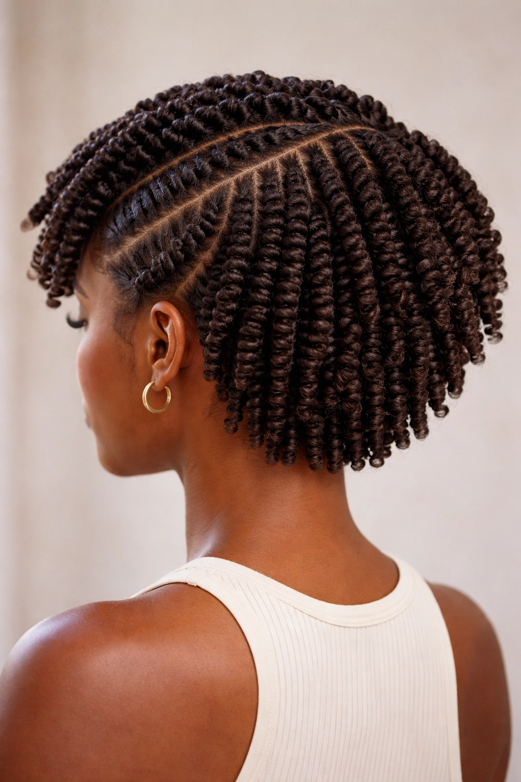 22 Curly Haircuts That Hold Their Shape All Day 9 Twist-out haircut with clearly defined curl sections