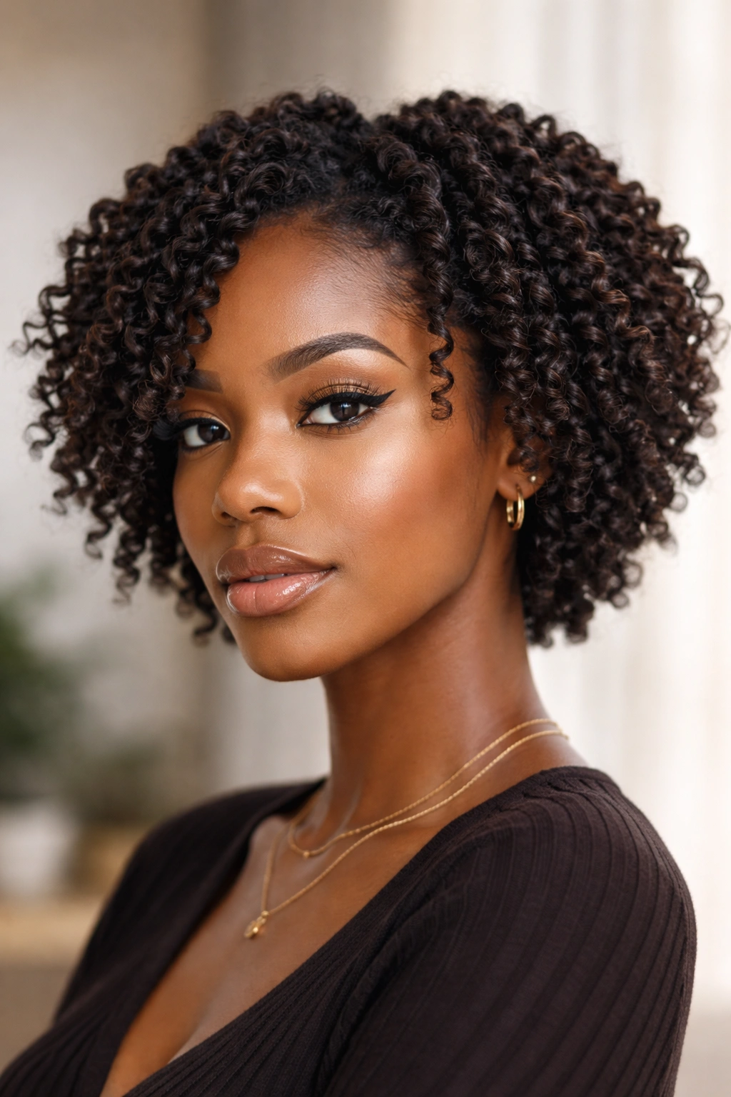 15 Short Afro Hairstyles That Look Absolutely Gorgeous 8 Two-strand twist-out showing crimped waves on short afro