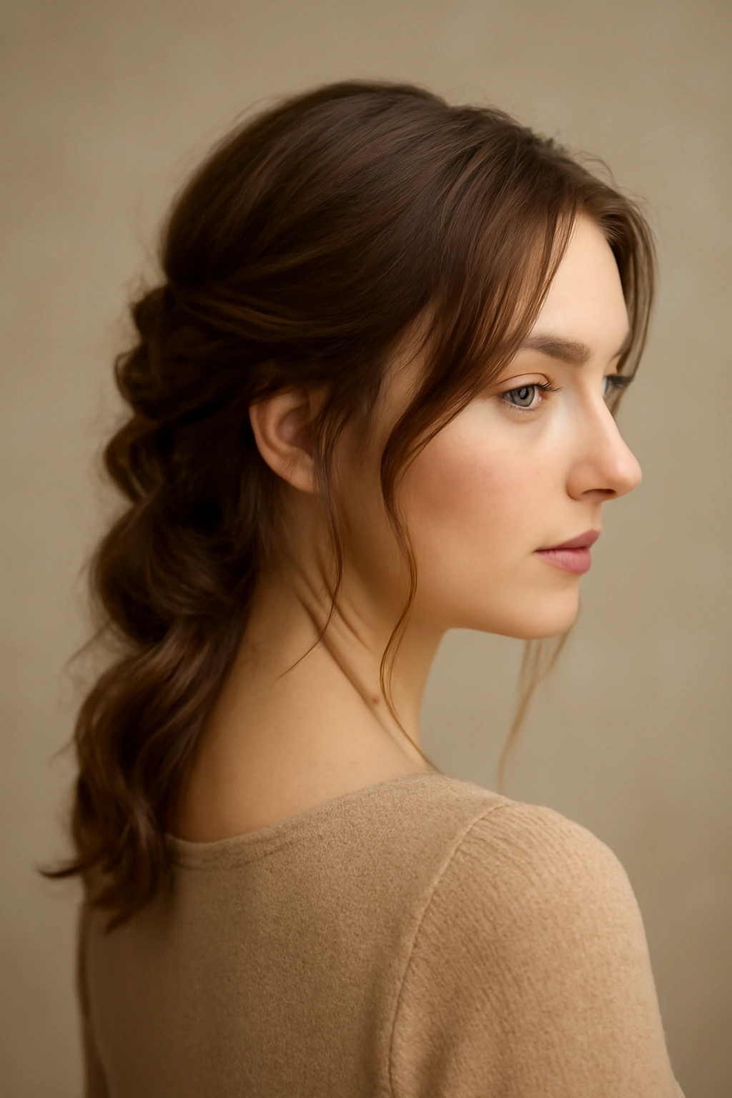10 Effortlessly Polished Hairstyles for Your Birthday 9 Two soft twists anchored at the back with a soft front framing the face