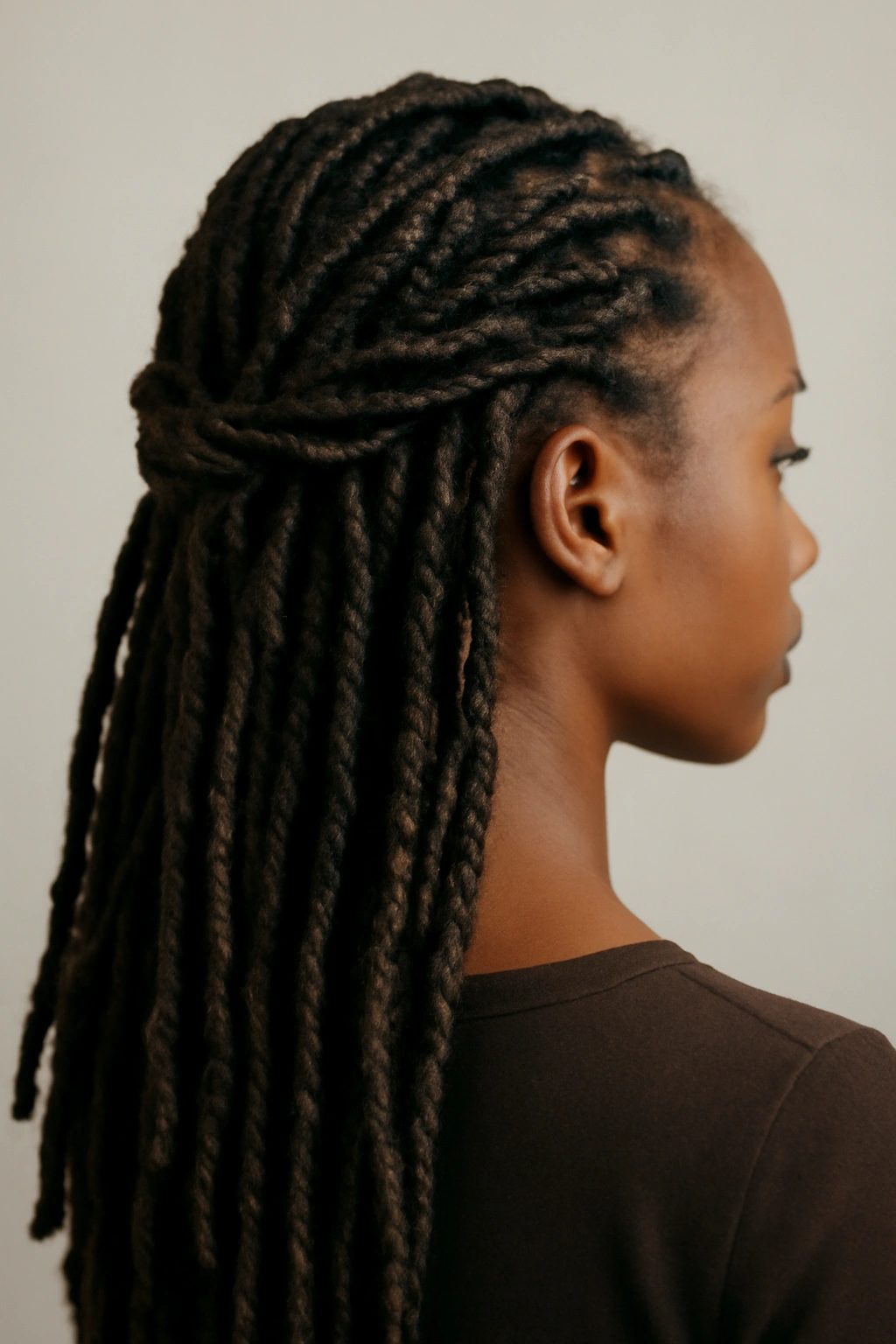 12 Faux Loc Styles That Are Worth Bookmarking Now 11 Faux locs featuring twisted and braided sections for texture