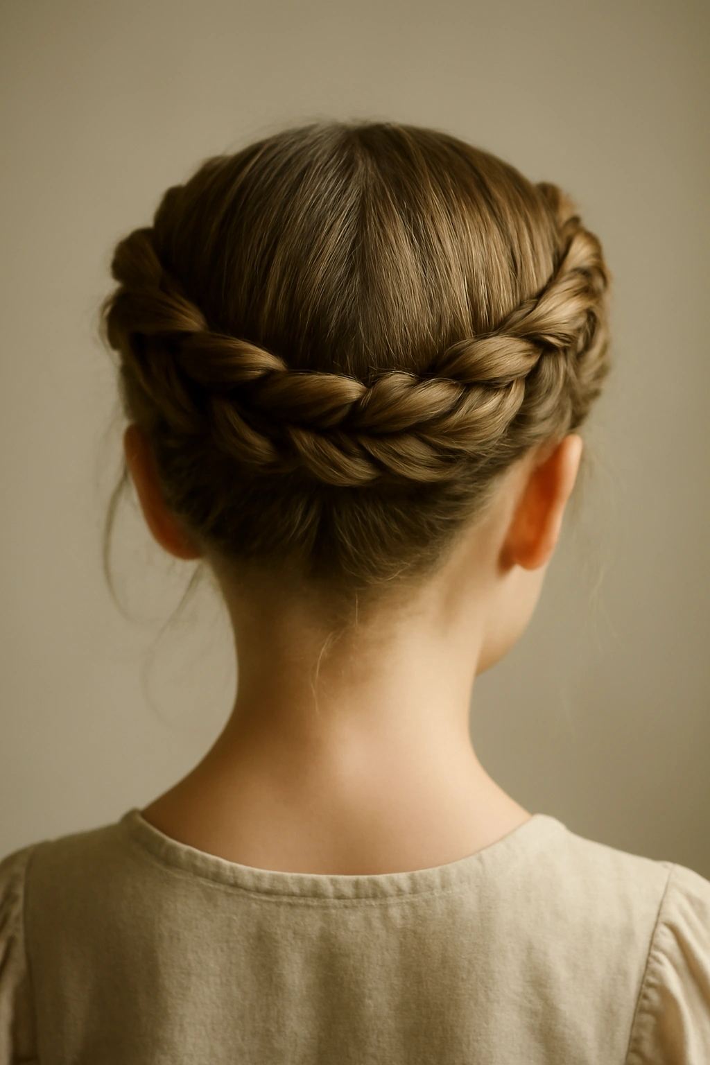 12 Sweet Easter Hairstyles Your Little Girl Needs 10 Twisted crown hairstyle circling the head with pinned twists