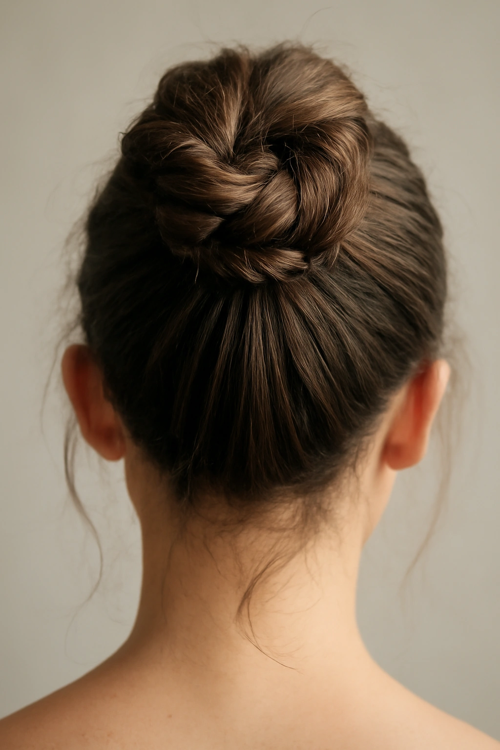 5 Easy Messy Top Knot Styles for Any Hair Length 4 Twisted crown knot with double twist forming a spiral at the crown