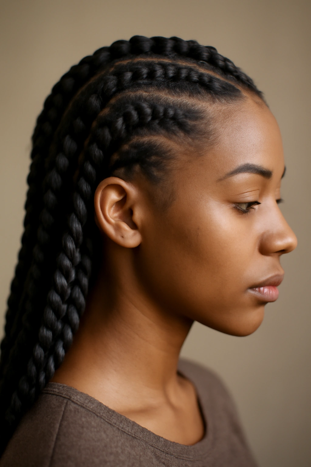 15 Knotless Braid Styles Black Women Are Wearing Now 9 Twisted knotless braids with rope-like texture