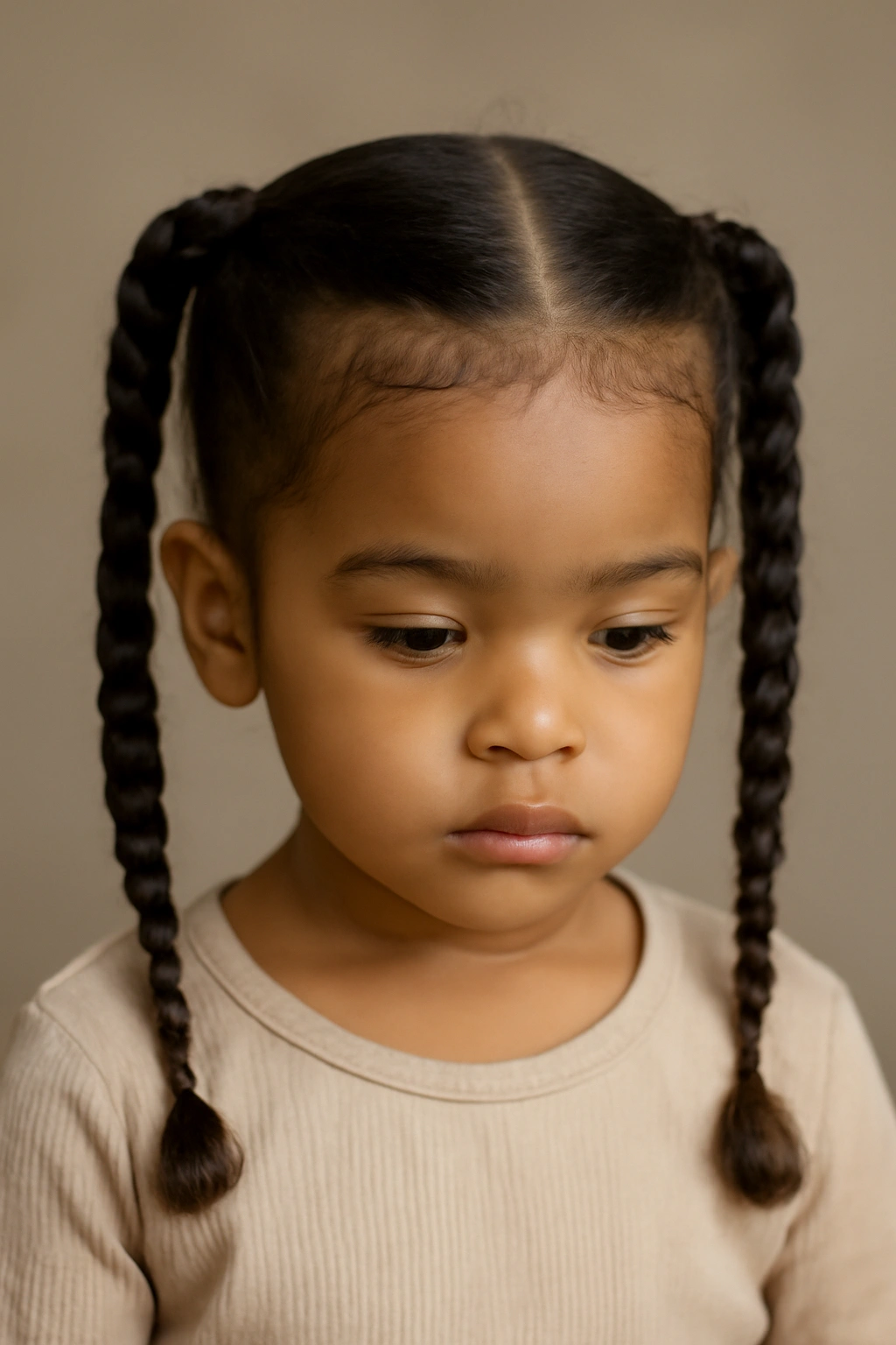 12 Toddler Hairstyles That Actually Stay All Day 12 Twisted pigtails with a flat base on both sides.
