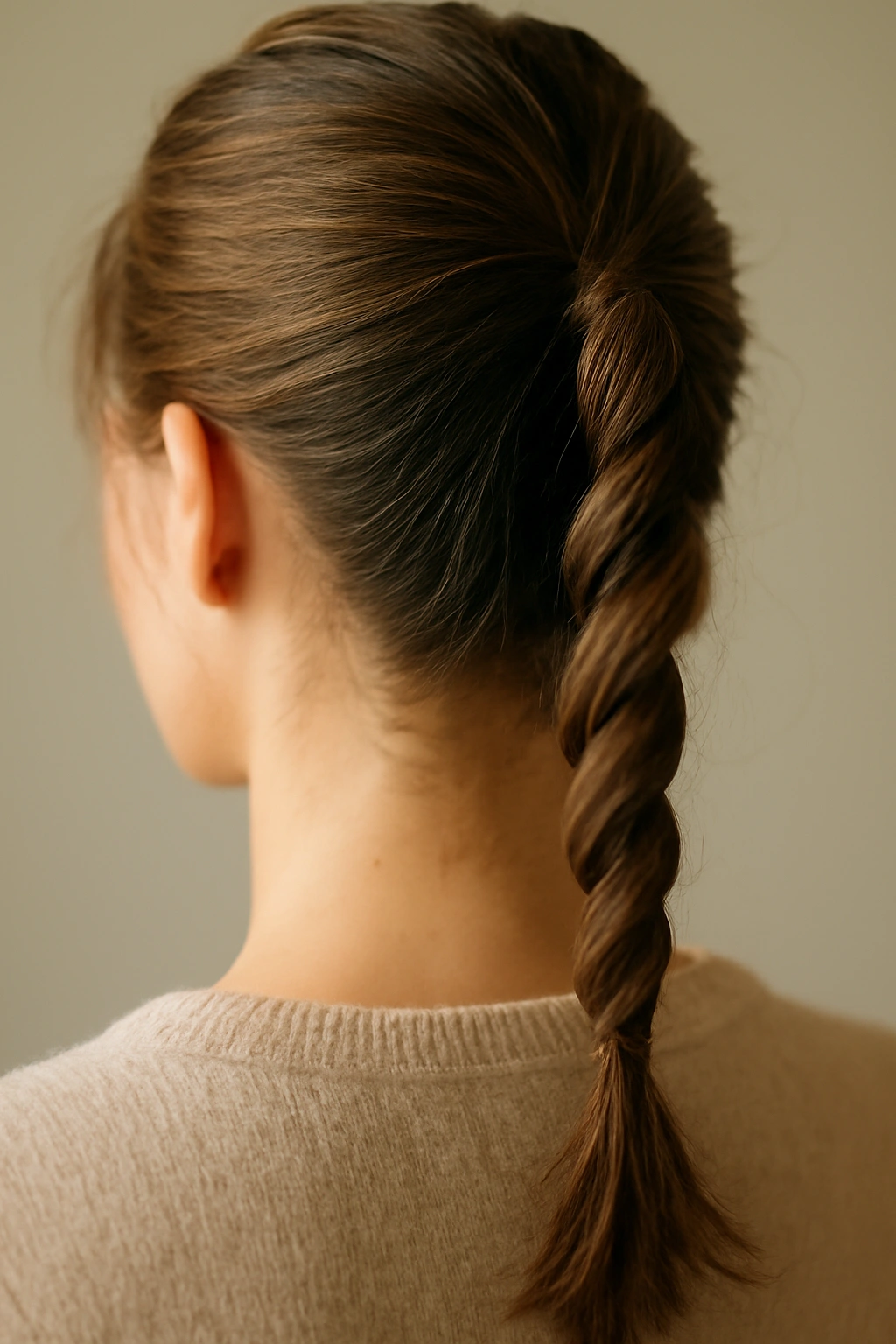 8 Easy Ponytail Hairstyles That Keep Up With Kids 6 Ponytail twisted into a spiral for a textured finish
