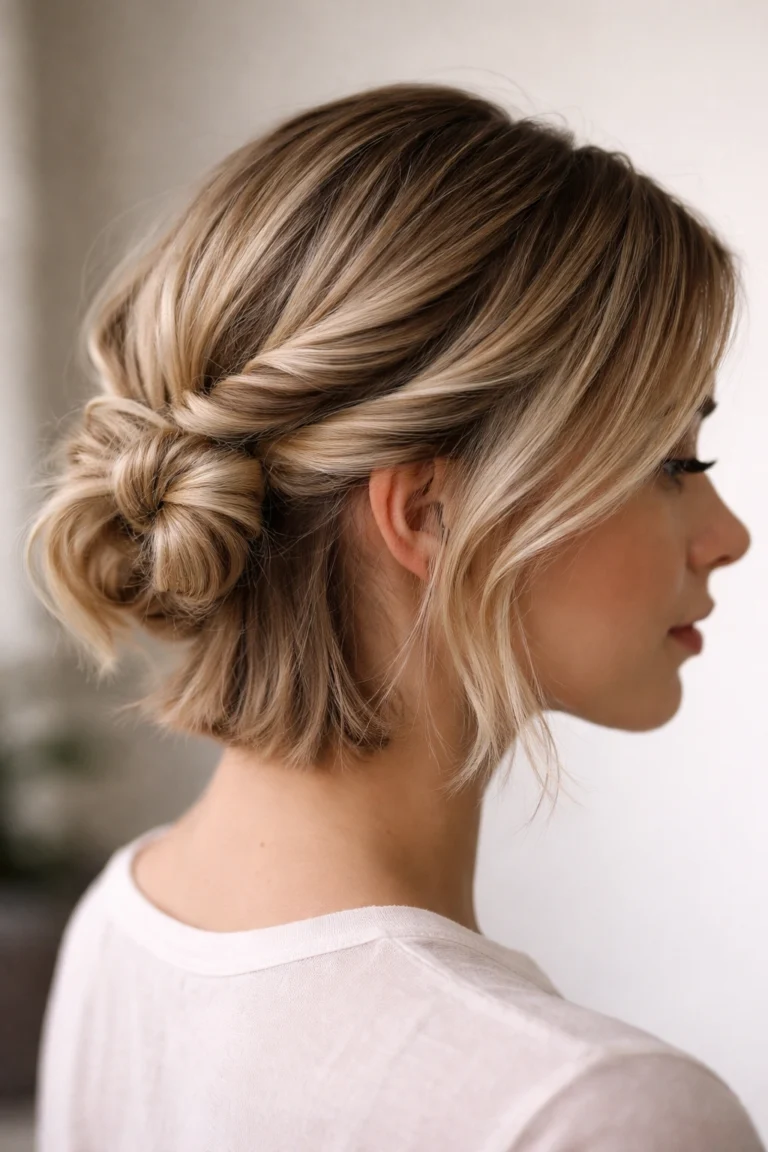 8 Messy Bun Ideas for Short Hair That Stay in Place