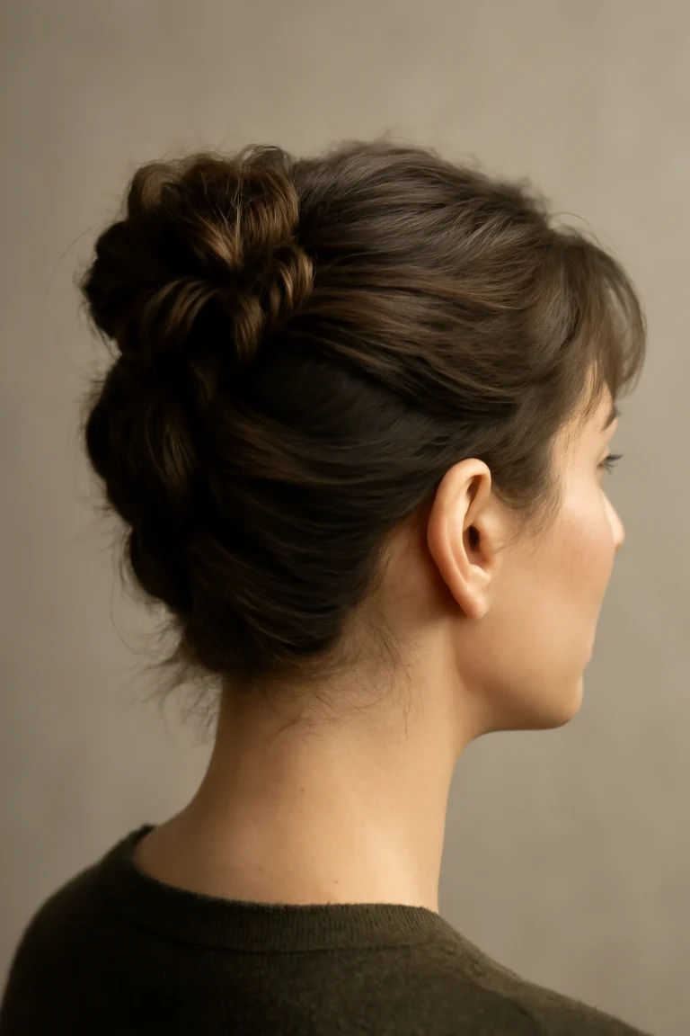 8 Messy Bun Ideas for Short Hair That Actually Stay