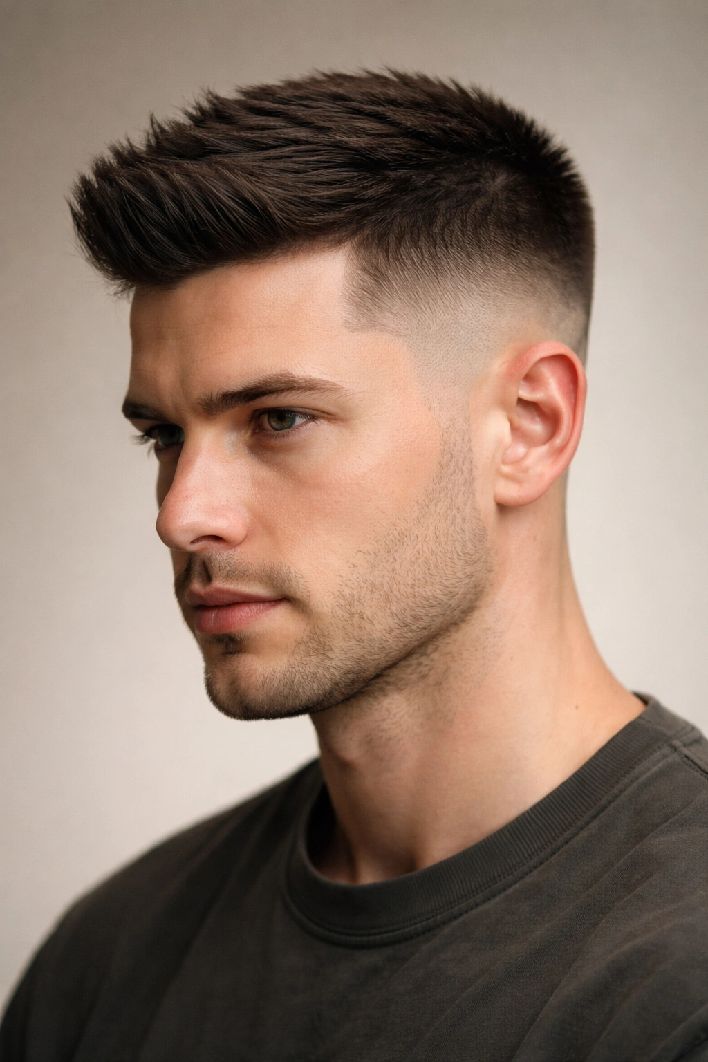 10 Crew Cut Styles For A Sharp And Clean Look 9 Korean-inspired two-block crew cut with a defined top-to-sides line.