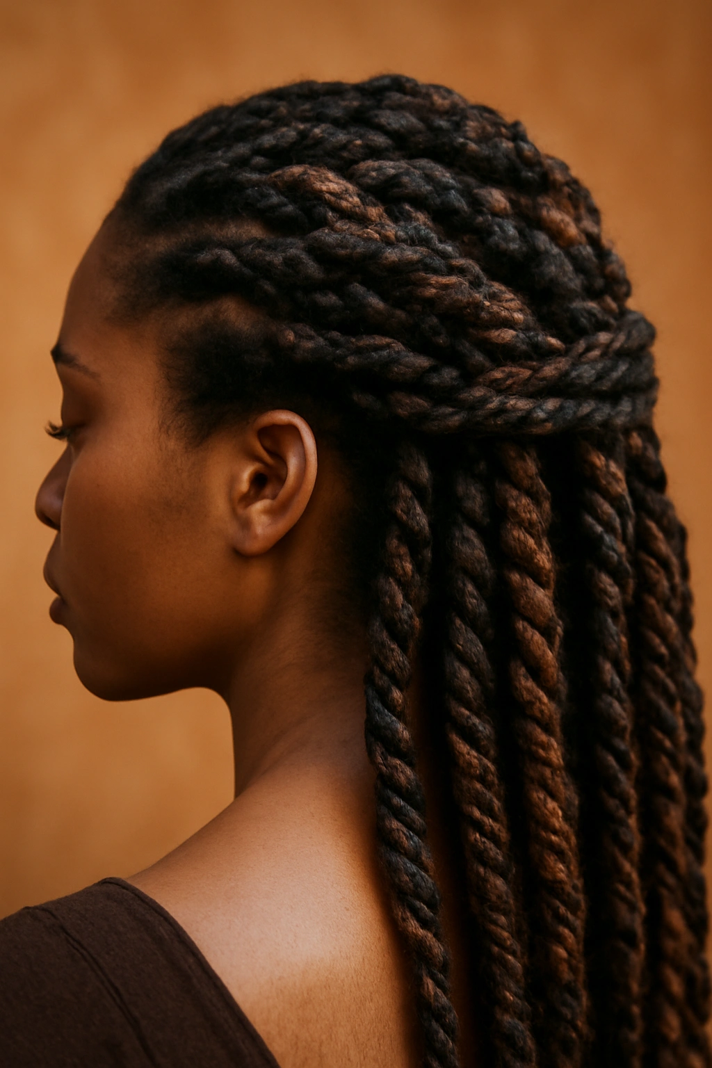 12 Fall Hairstyles Black Women Will Look Great In 6 Protective two-strand twists with varied thickness