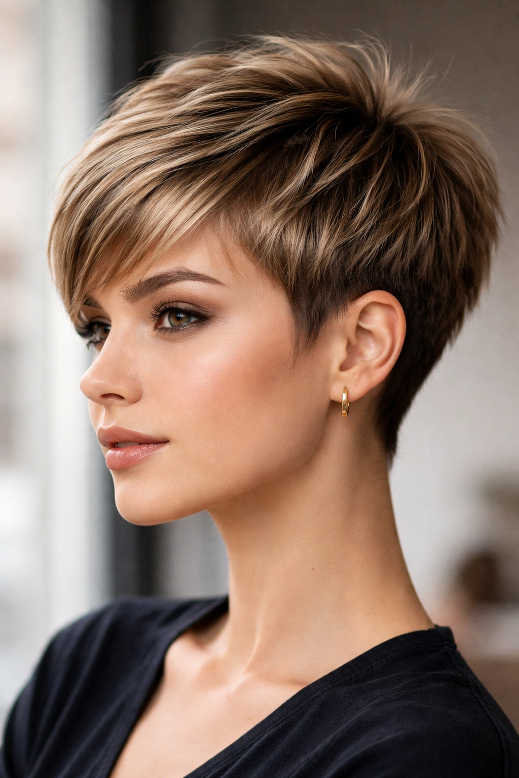 Ultra-short layered crop with crown volume